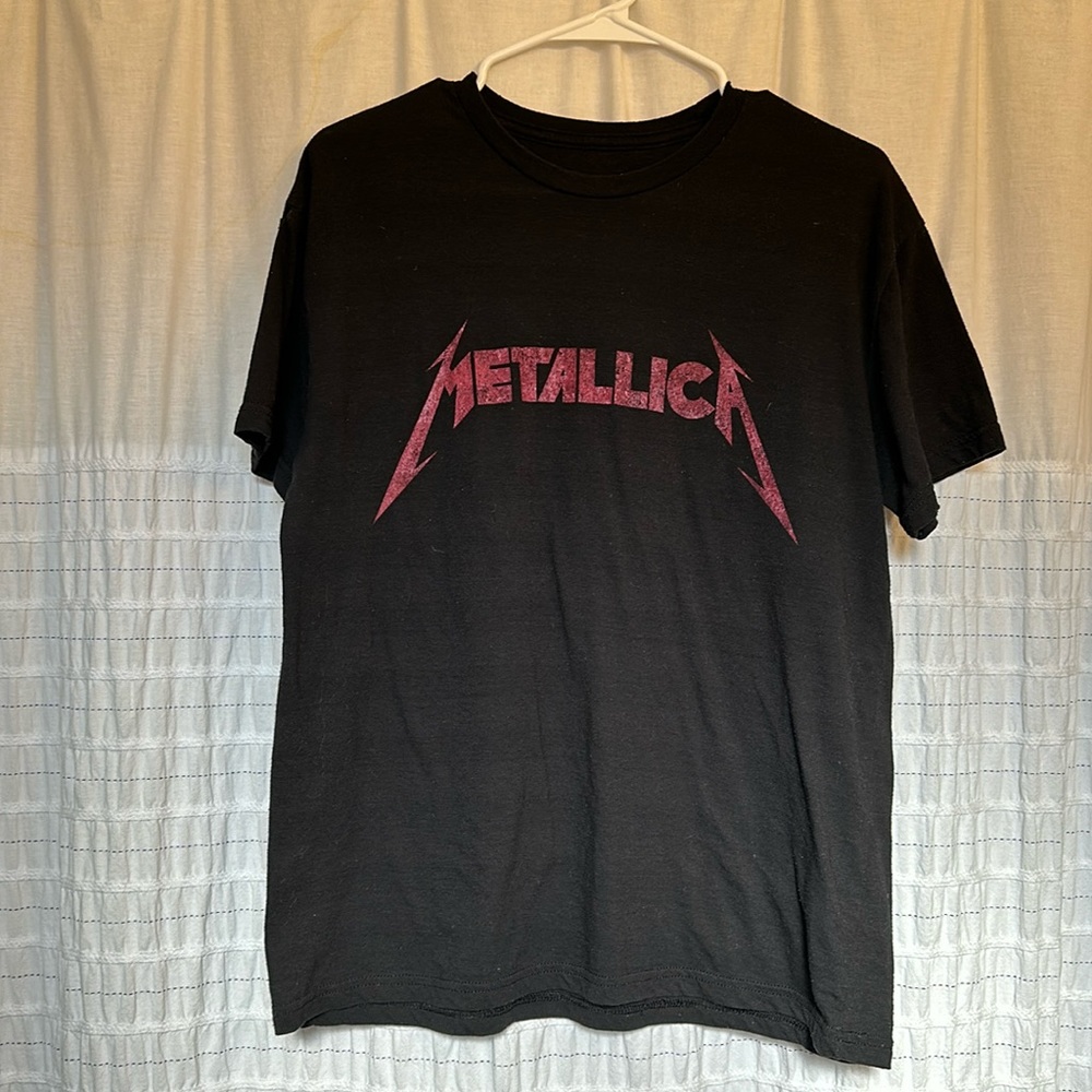Black Metallica Band Tee / vintage style